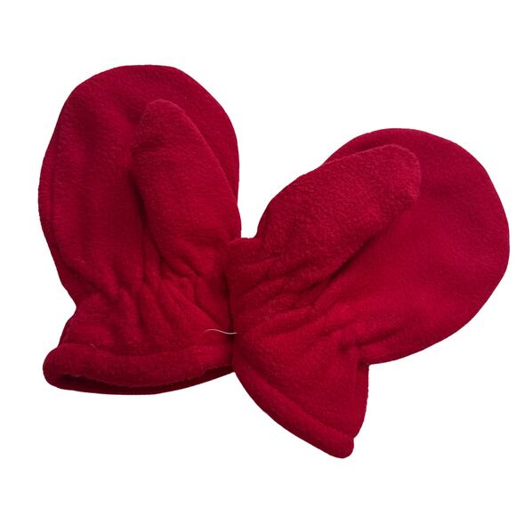 SimpliKids Fleece Sherpa Lined Snowman Kids Winter Hat & Mittens Set 5-7 Years - Picture 6 of 8